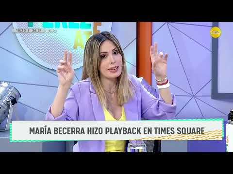 María Becerra ¿hizo playback en el New Year's Eve en Times Square? ? DPZT ? 02-01-24