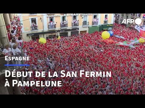 Espagne: des centaines de personnes rassemblées à Pampelune pour la San Fermin | AFP Images