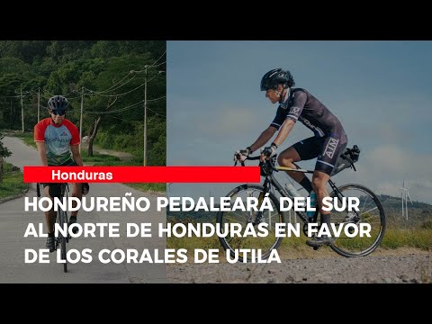 Hondureño pedaleará del sur al norte de Honduras en favor de los corales de Utila