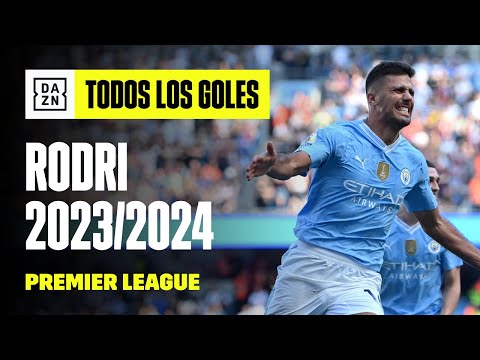 Todos los goles de Rodrigo Hernández con el Manchester City en la Premier League 2023/2024