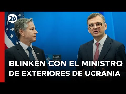BÉLGICA - EN VIVO | Antony Blinken junto al ministro de Exteriores de Ucrania
