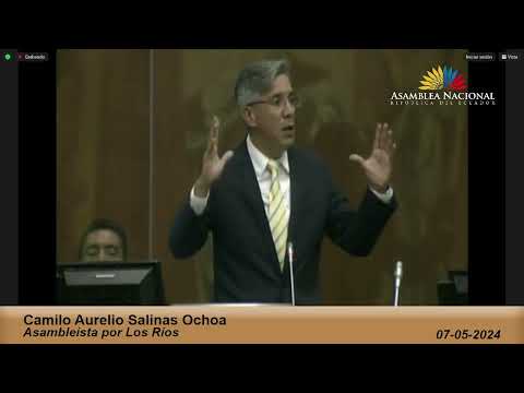 Asambleísta Camilo Salinas  - Sesión 922 - #IdentidadMontubiaEcuatoriana