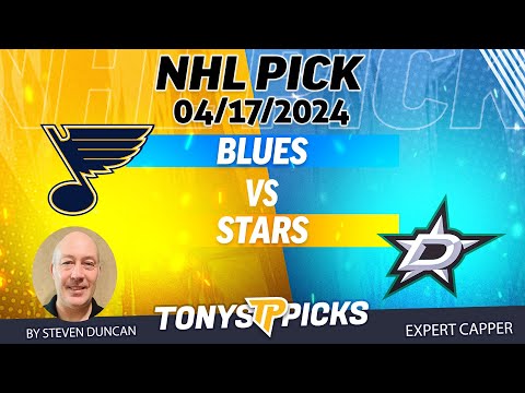 St Louis Blues vs Dallas Stars 4/17/2024 FREE NHL Picks and Predictions on NHL Betting by Steven
