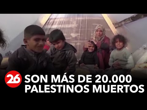 Son más de 20.000 los palestinos muertos