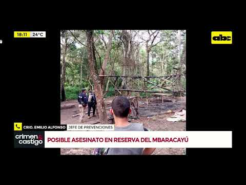 Reportan posible asesinato en Reserva del Mbaracayú
