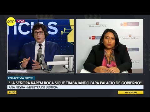 Ministra de Justicia: “Karem Roca y Miriam Morales siguen trabajando para Palacio de Gobierno”