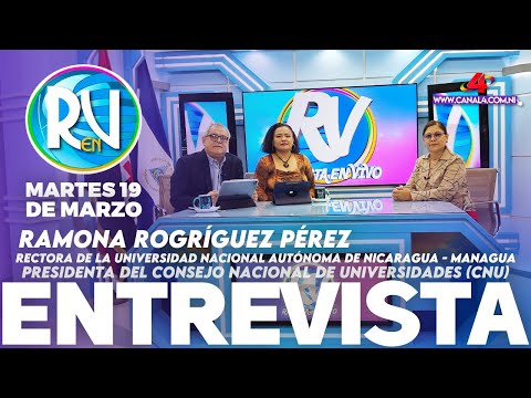 Presidenta del CNU y Rectora de la UNAN-Managua, Ramona Rodríguez – 19 de marzo del 2024