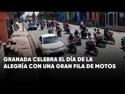 Granada celebra con caravana motorizada el Día de la Alegría - Nicaragua