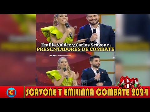 Carlos Scavone y Emiliana Valdez confirmado los presentadores de COMBATE 2024