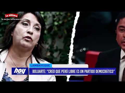 Boluarte: “Creo que Perú Libre es un partido democrático”