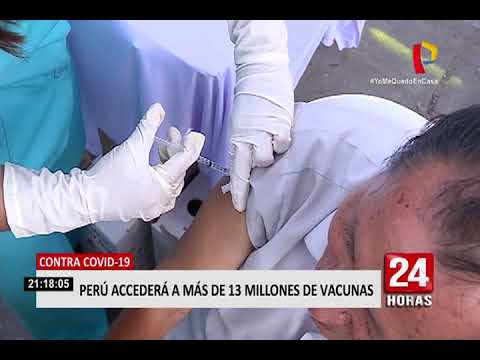 Perú accederá a más de 13 millones de dosis de vacuna anticovid