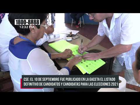 Continúa el desarrollo de las actividades del calendario electoral en Nicaragua