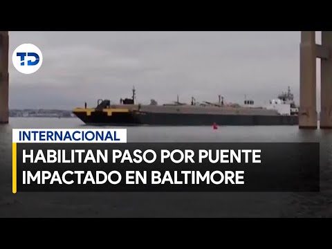 Tras la emergencia en Baltimore, habilitarán paso por reconstrucción de puente impactado