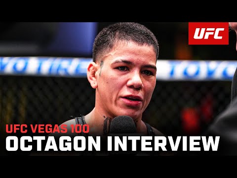 Denise Gomes Octagon Interview | UFC Vegas 100