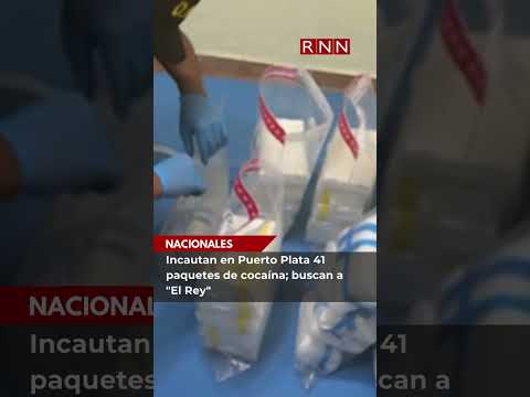 Incautan en Puerto Plata 41 paquetes de cocaína; buscan a El Rey