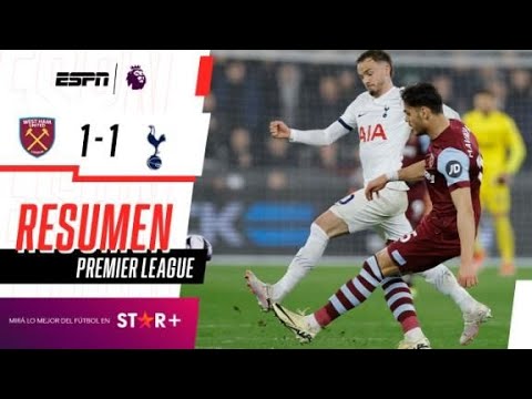 ¡LOS SPURS DEJARON PASAR LA CHANCE DE PRENDERSE! | West Ham 1-1 Tottenham | RESUMEN