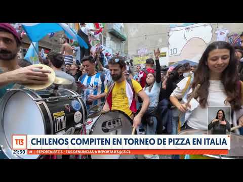 Chilenos compiten en torneo de pizza en Italia
