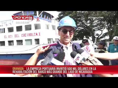 Nicaragua: El barco más grande del lago Cocibolca regresa rehabilitado y mejorado