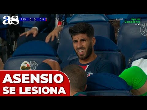 ASENSIO se retira LESIONADO del PSG - GIRONA