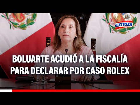 Presidenta Dina Boluarte declaró ante la Fiscalía por caso Rolex tras más de cinco horas