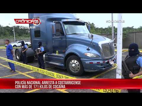 Costarricense cae preso por 171 kilos de cocaína en Peñas Blancas - Nicaragua