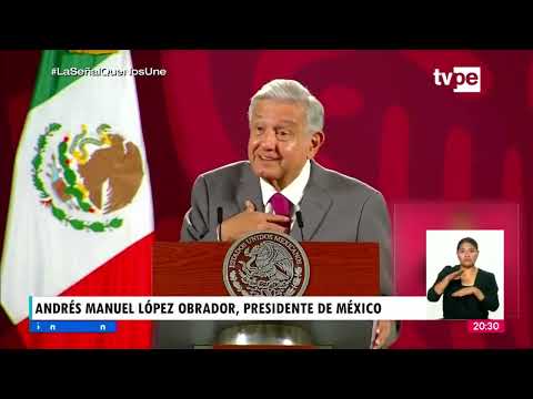 Presidente López Obrador instó al Congreso del Perú autorizar viaje del mandatario Castillo a México