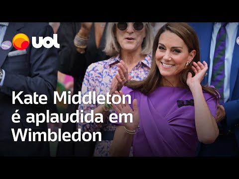 Kate Middleton faz rara aparição após diagnóstico e é aplaudida em Wimbledon