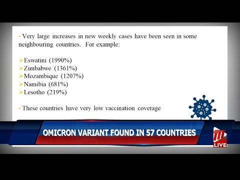CMO: Omicron Variant Spreading Worldwide, Now In 57 Countries