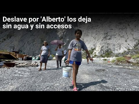 Deslave por 'Alberto' los deja sin agua y sin accesos