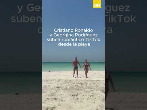 Cristiano Ronaldo y Georgina Rodríguez suben romántico TikTok desde la playa