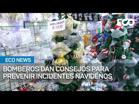 Evite accidentes con decoraciones navideñas. Bomberos emiten recomendaciones | #EcoNews