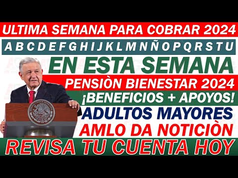 TREMENDA NOTICIA!!  ADULTOS MAYORES Pensión 65+  ¡Asegura TU PAGO! AMLO DA NOTICIÓN
