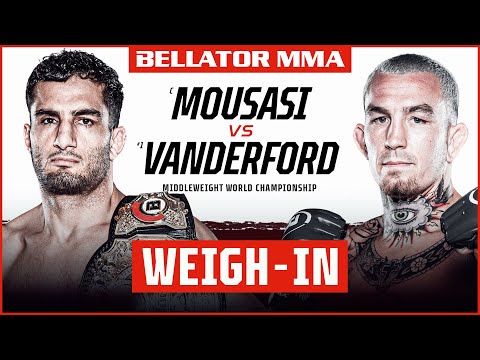 BellatorMMA 🤼 Weigh Ins | Bellator 275: Mousasi vs. Vanderford