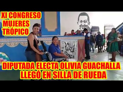 DIPUTADA ELECTA OLIVIA GUACHALLA PARTICIPA DEL XI CONGRESO DE MUJERES CAMPESINAS DEL TRÓPICO...