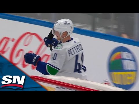 Canucks Pettersson Gets The Takeaway, Plays The Give-And-Go With Miller For A Sweet Goal