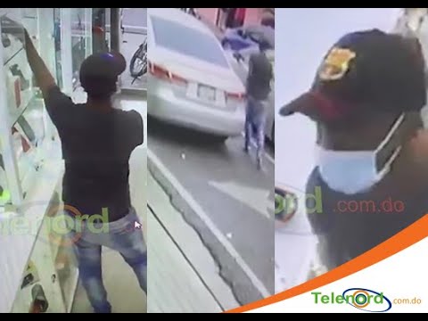 Captan a hombre robando en tienda de teléfonos móviles de SFM