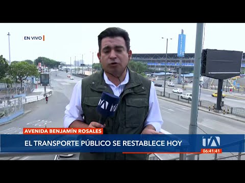 El transporte público retoma actividades en Guayaquil