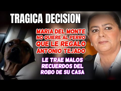CRITICA DECISION: María del Monte ya NO QUIERE el PERRO que le REGALÓ ANTONIO TEJADO