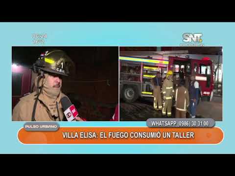 Villa Elisa: El fuego consumió el taller