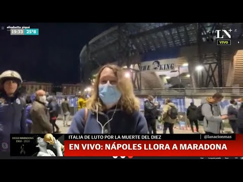 Nápoles llora a Diego Maradona: Italia, de luto por la muerte del 10