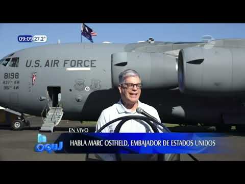 Exhiben avión militar de EE.UU. en el Centenario de la Fuerza Aérea Paraguaya