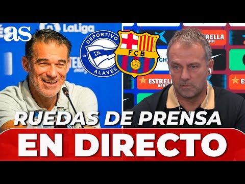 HANSI FLICK y GARCÍA PLAZA, EN DIRECTO | RUEDA DE PRENSA tras al ALAVÉS vs BARCELONA | LALIGA