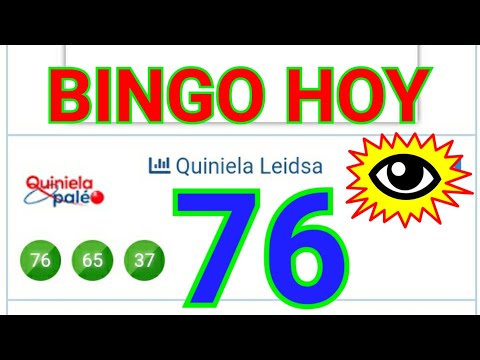 BINGO HOY..!! (( 76 )) RESULTADO de HOY..! Loteria LEIDSA de HOY/ GANAR LAS LOTERIAS/ SORTEOS DE HOY