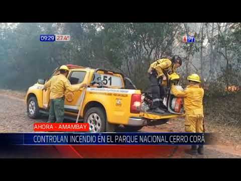 Controlan incendio en el Parque Cerro Corá