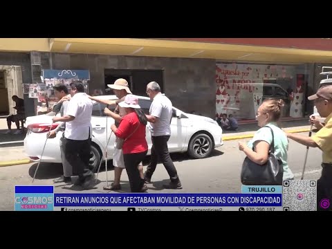 Trujillo: retiran anuncios que afectaban movilidad de personas con discapacidad