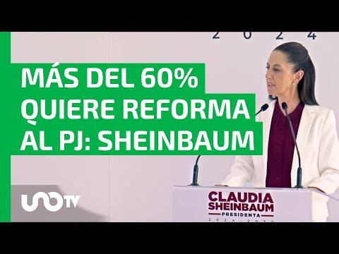 Alrededor del 80%, a favor de reforma al Poder Judicial: Sheinbaum presenta resultados de encuestas