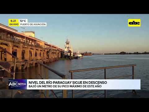 Nivel del Río Paraguay sigue en descenso