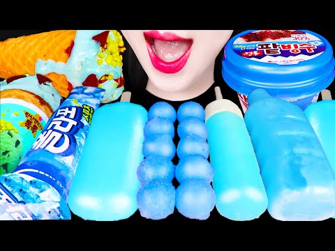 ASMR-BLUE-DESSERTS-ICE-CREAM-파 ASMR-BLUE-DESSERTS-ICE-CREAM-파