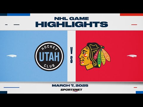 NHL Highlights | Utah HC vs. Blackhawks - March 7, 2025