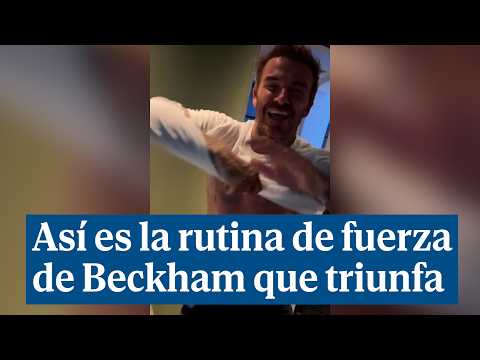 David Beckham revoluciona las redes con su rutina de fuerza sin camiseta